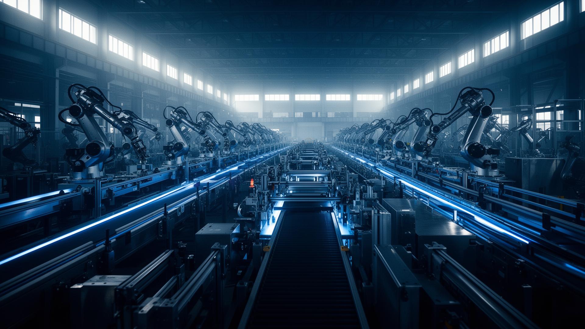 Automated industrial production line